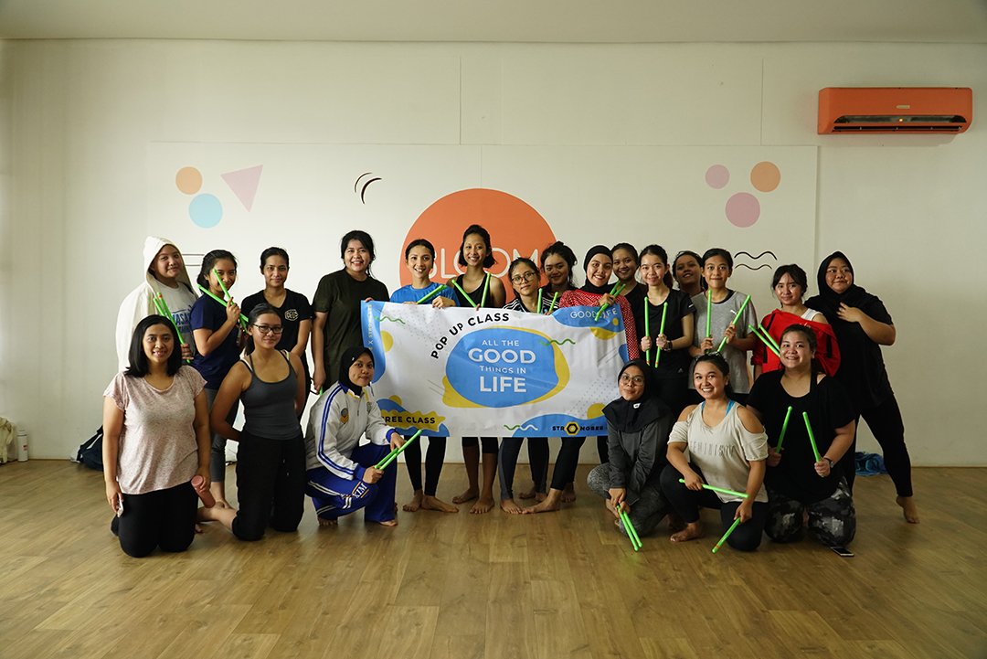 Grab The Beat! Seseruan Bareng di Kelas Pound Fit, Bloom Studio
